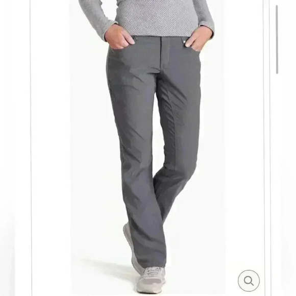 KUHL Freya Straight Hiking Outdoor Pants in Shadow Gray - Picture 3 of 6